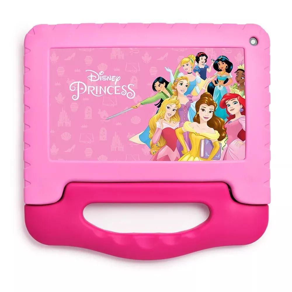 Tablet Multi Princesas com Controle Parental 2GB RAM + 32GB + Tela 7" + Android 13 (Go edition) + Processador Quad Core Preto - NB400
