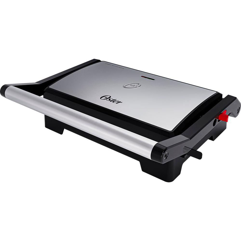Mini Grill 2 em 1 Antiaderente Oster OGRL230 1000W Inox
