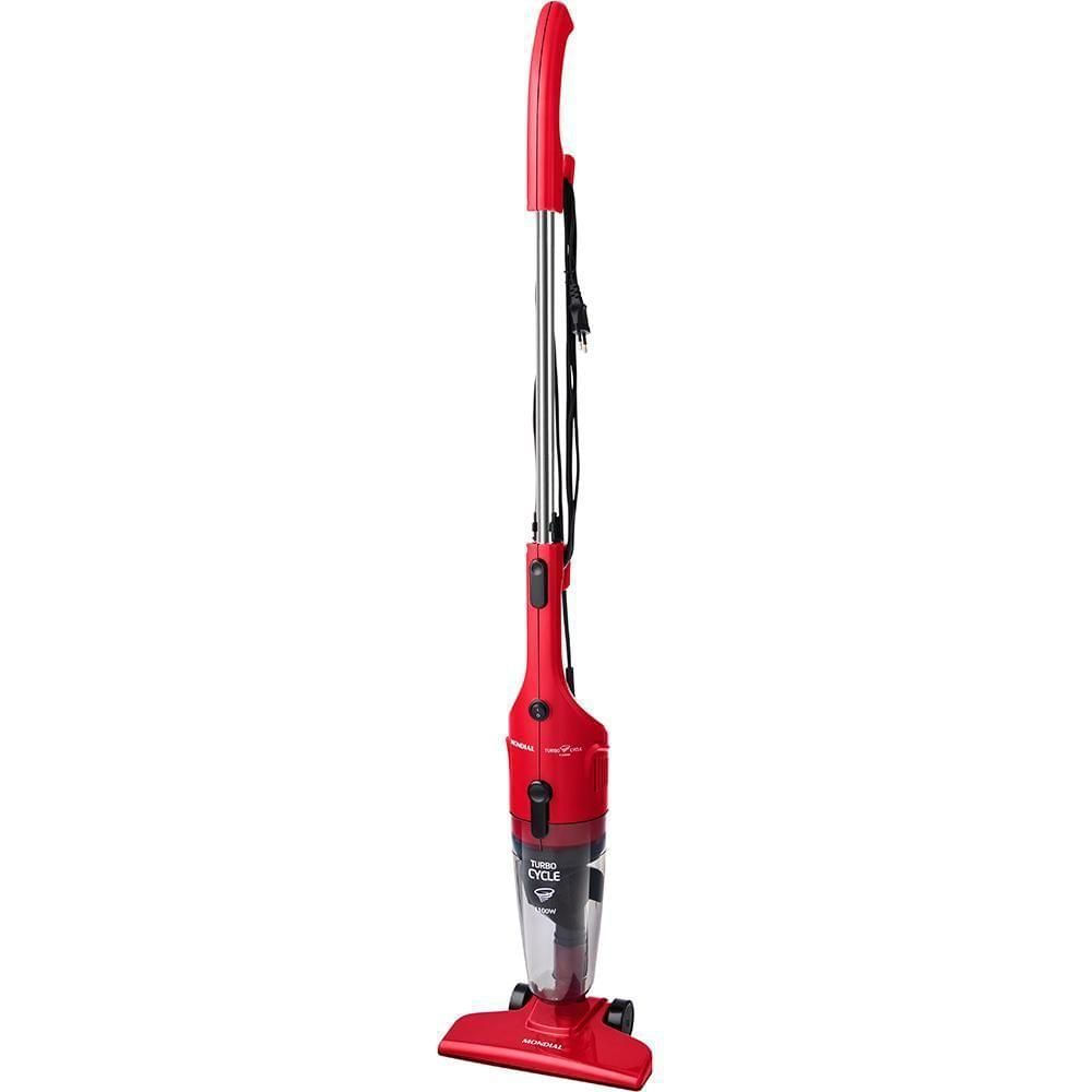 Aspirador de Pó Vertical 2 em 1 Mondial Turbo Cycle AP-36 1100W Vermelho