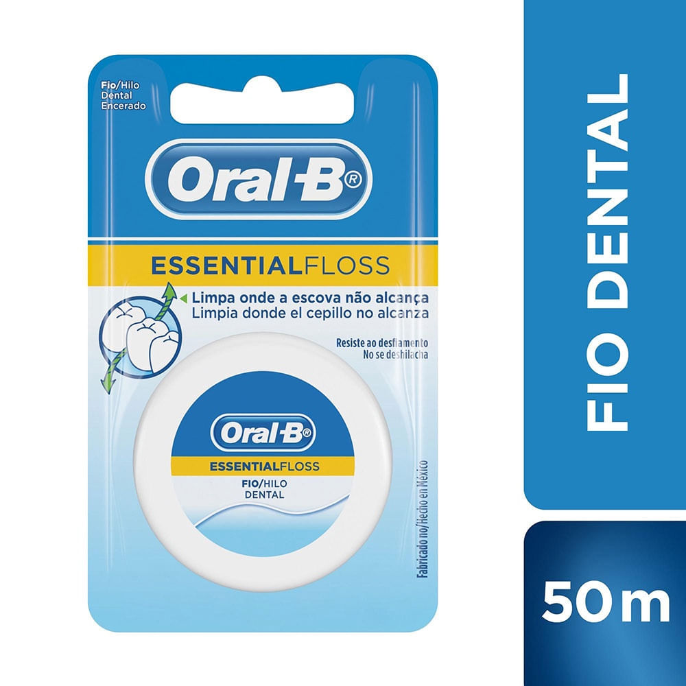 Fio Dental Higiene Bucal Oral-B Essential Floss 50m