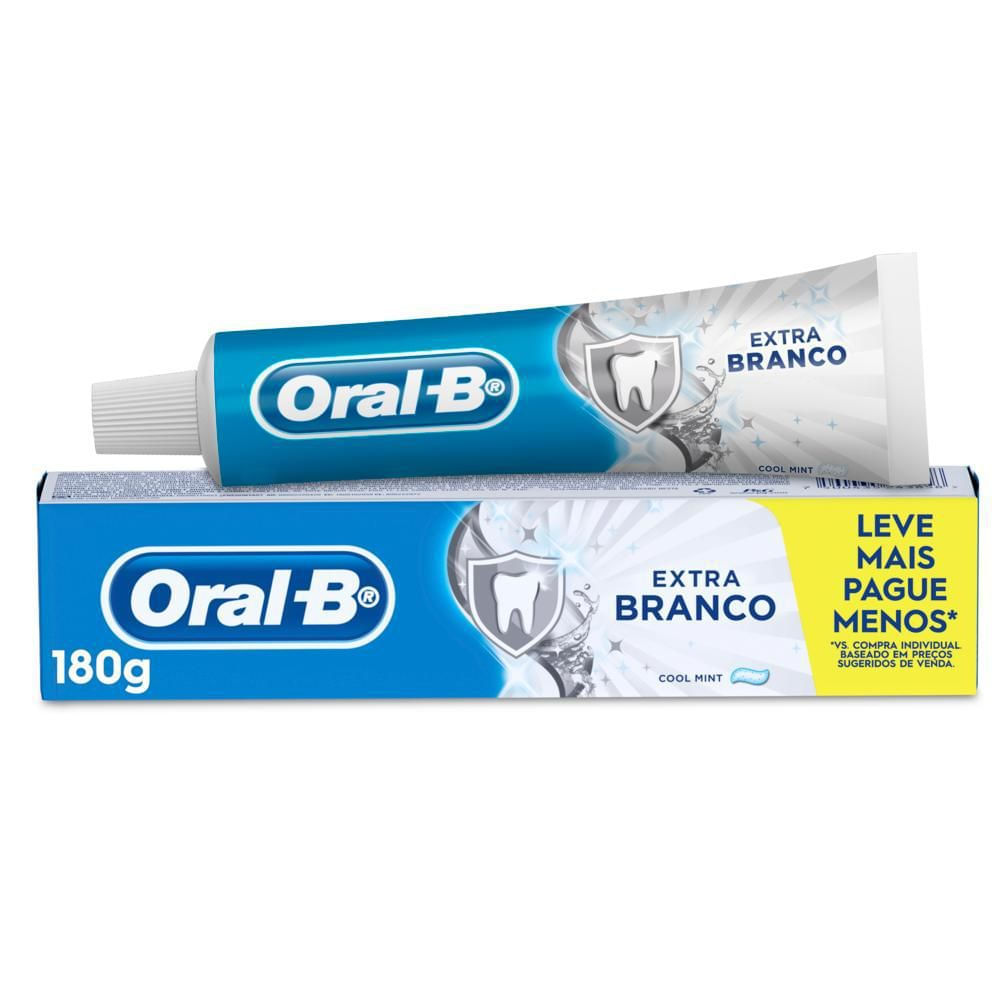 Creme Dental Branqueamento Oral-B Cool Mint Extra Branco 180g