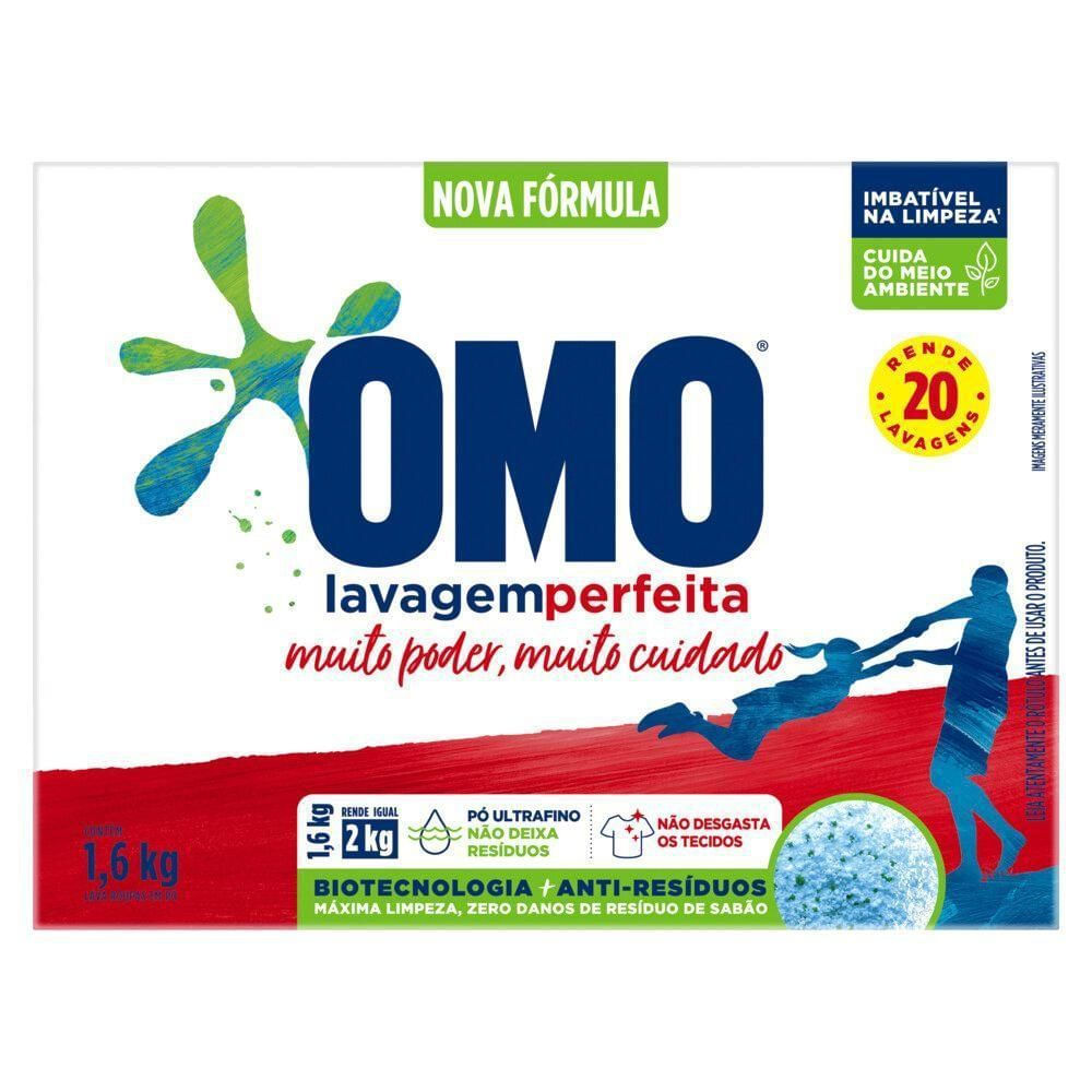 Sabão em Pó Omo Lavagem Perfeita 1,6kg