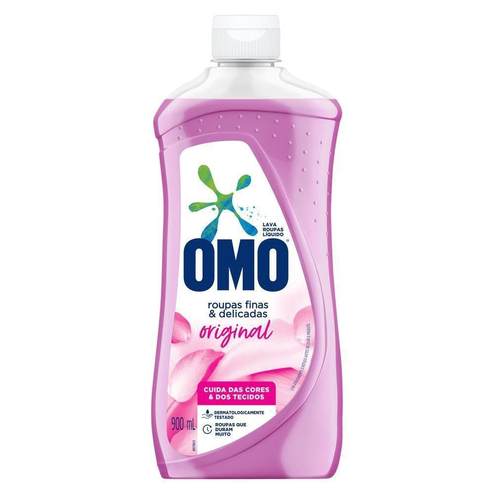 Sabão Líquido Roupas Finas e Delicadas Omo Original 900ml