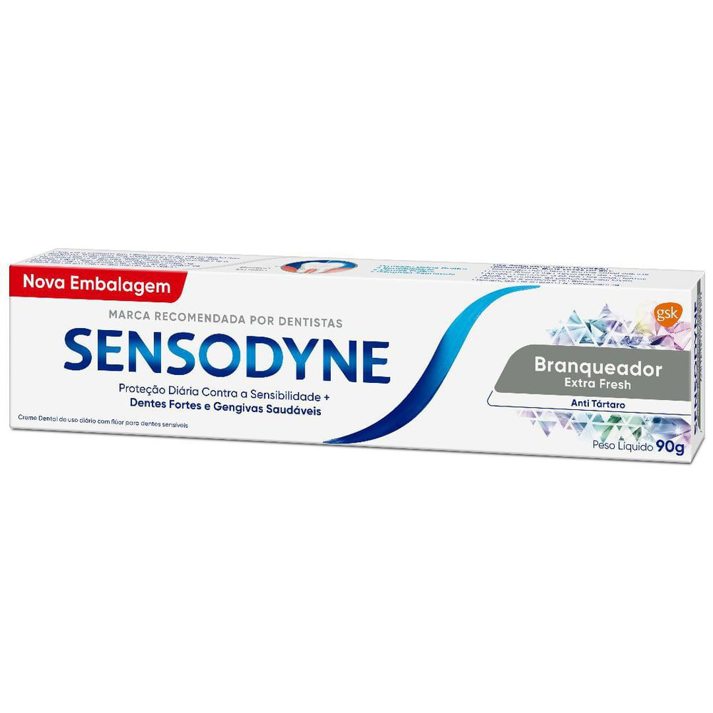 Creme Dental Sensodyne Branqueador Extra Fresh 90g