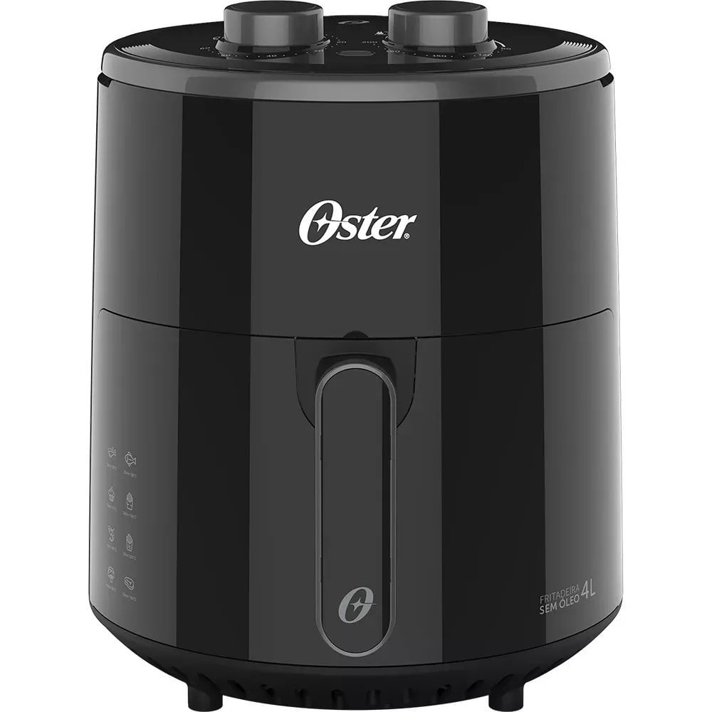 Fritadeira Elétrica Air Fryer Oster OFRT400 4L 1500W Preta