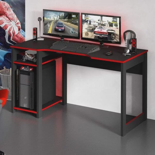 Mesa Gamer Escrivaninha Cyber Tecno Mobili