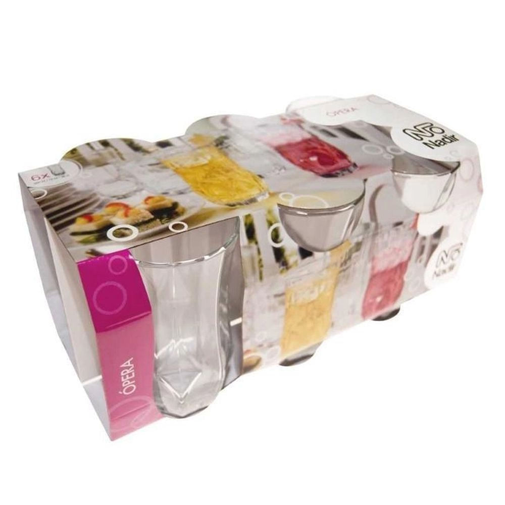 Jogo de Copos Vidro Nadir Figueiredo Opera 360ml 6 Peças Transparente