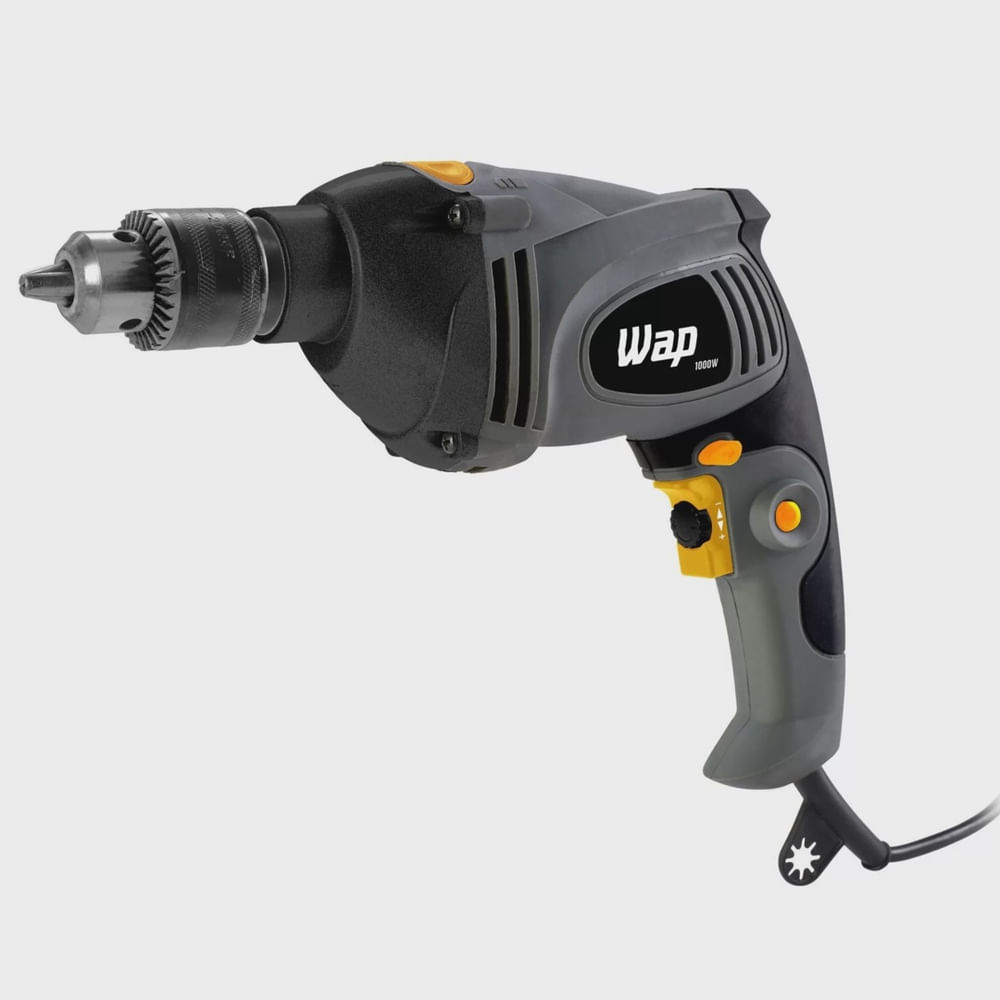 Parafusadeira e Furadeira de Impacto wap efpi 1000 com Maleta e Potência 60hz 220V