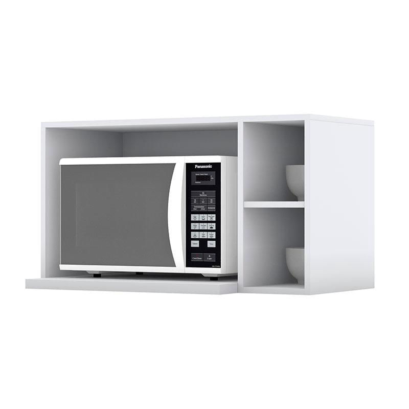 Armário Aéreo para Micro-ondas Americana Branco hp – Henn
